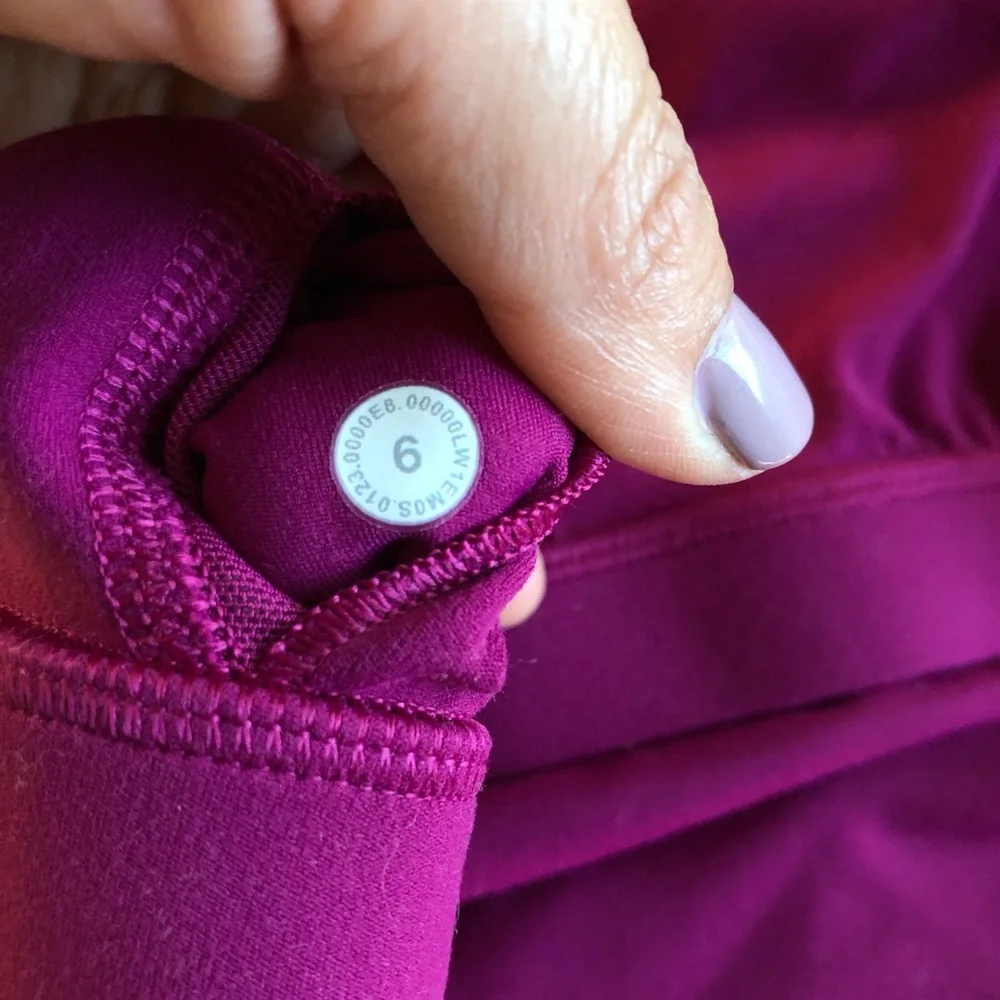 LULULEMON Women’s Magenta Purple Strappy Nulu Tank Top Sz 6 - Picture 11 of 13